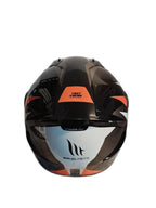 MT BLACK ORANGE HELMET