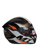 MT BLACK ORANGE HELMET