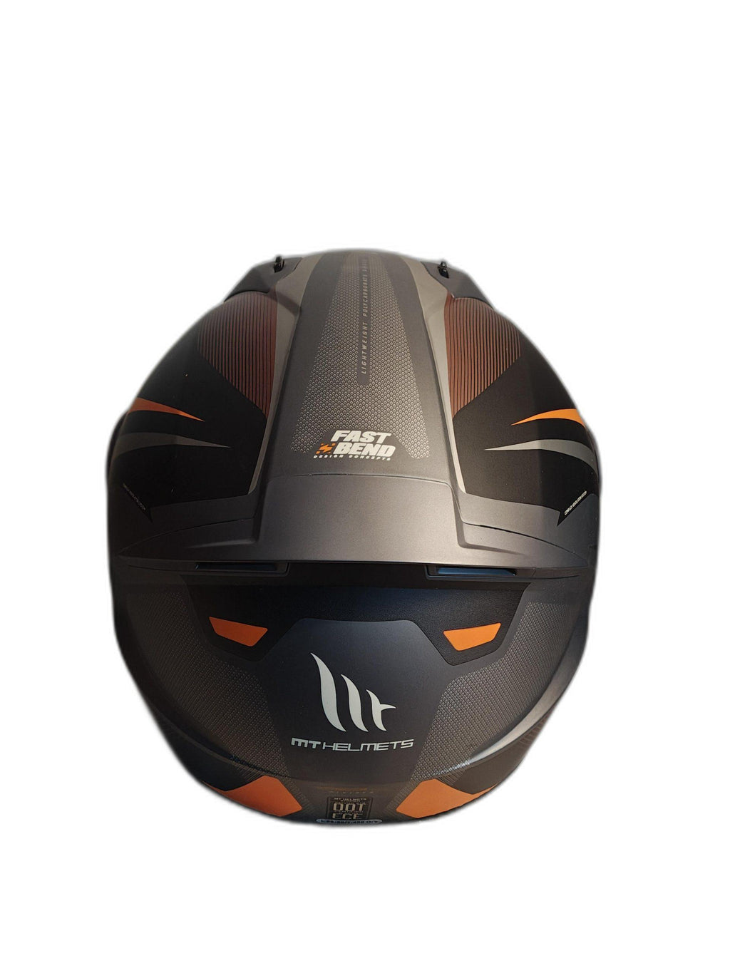 MT GREY ORANGE HELMET