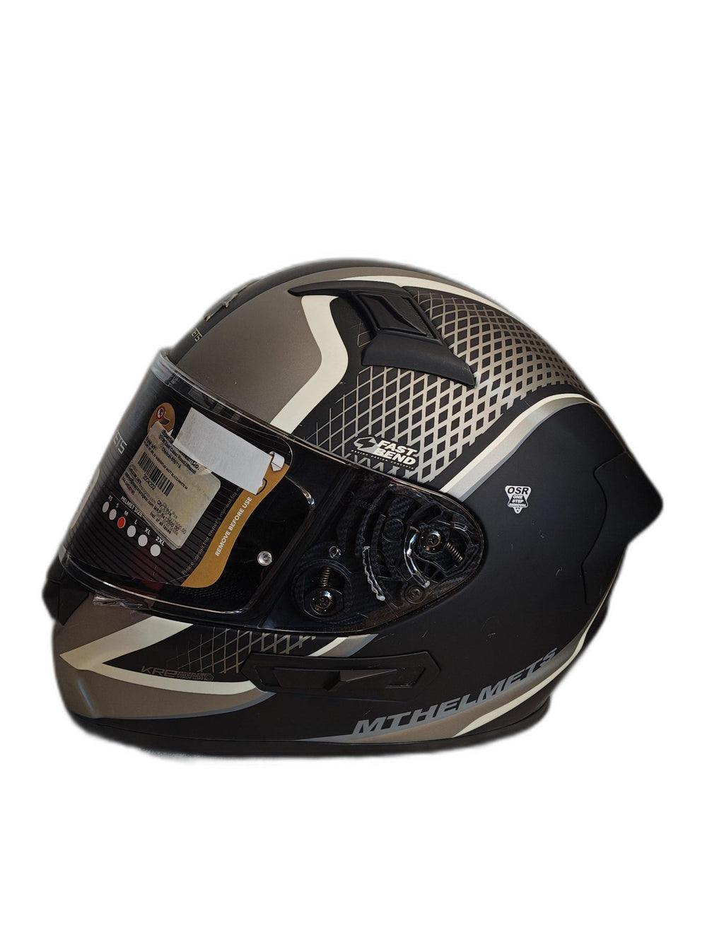 MT BLACK GREY HELMET