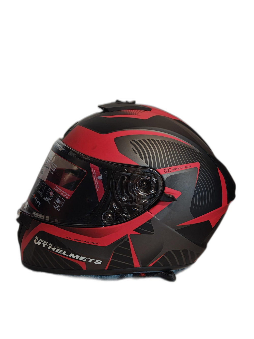 MT BLACK RED HELMET