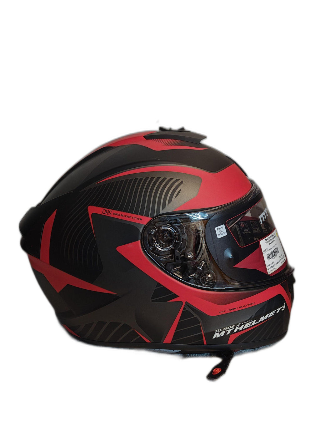 MT BLACK RED HELMET