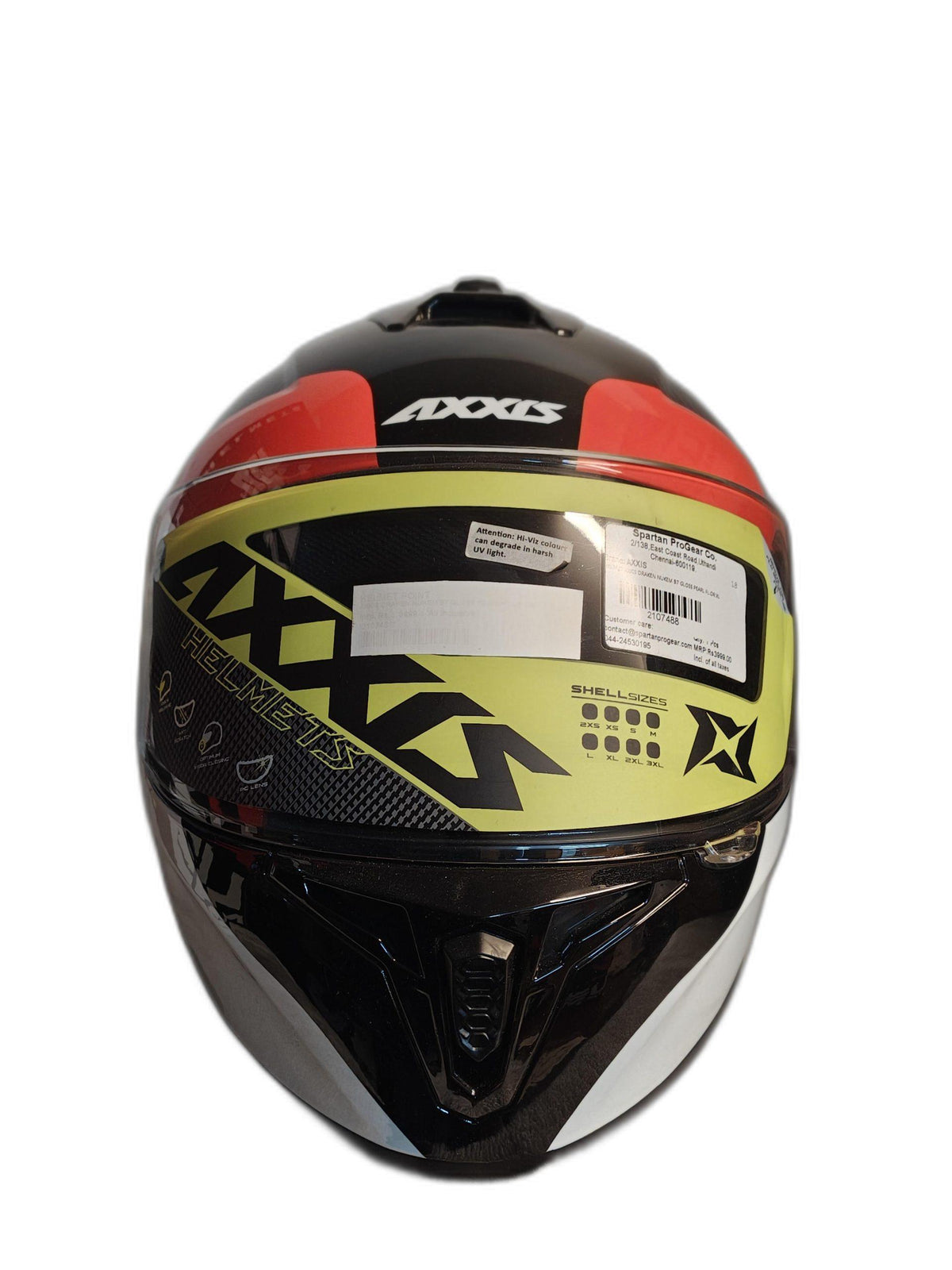 AXXIS YELLOW BLACK ORANGE HELMET