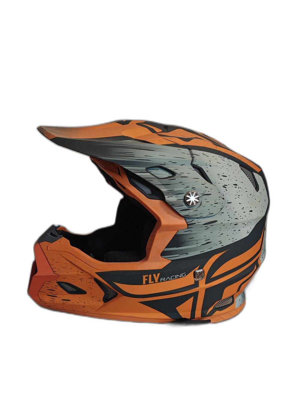 FLY TOXIN RESIN MATT ORANGE HELMET