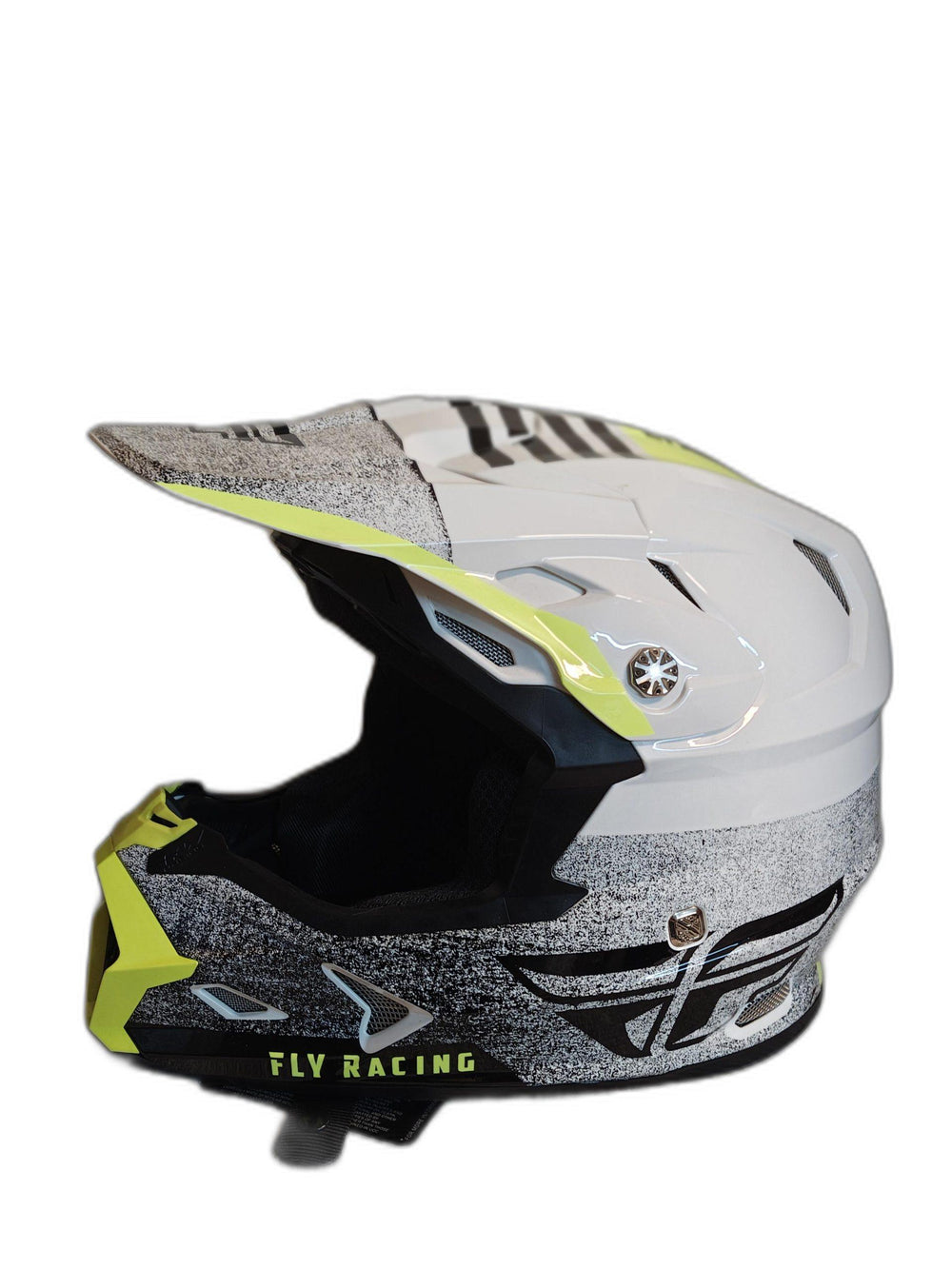 FLY TOXIN EMBARCO WHITE-BLK HELMET