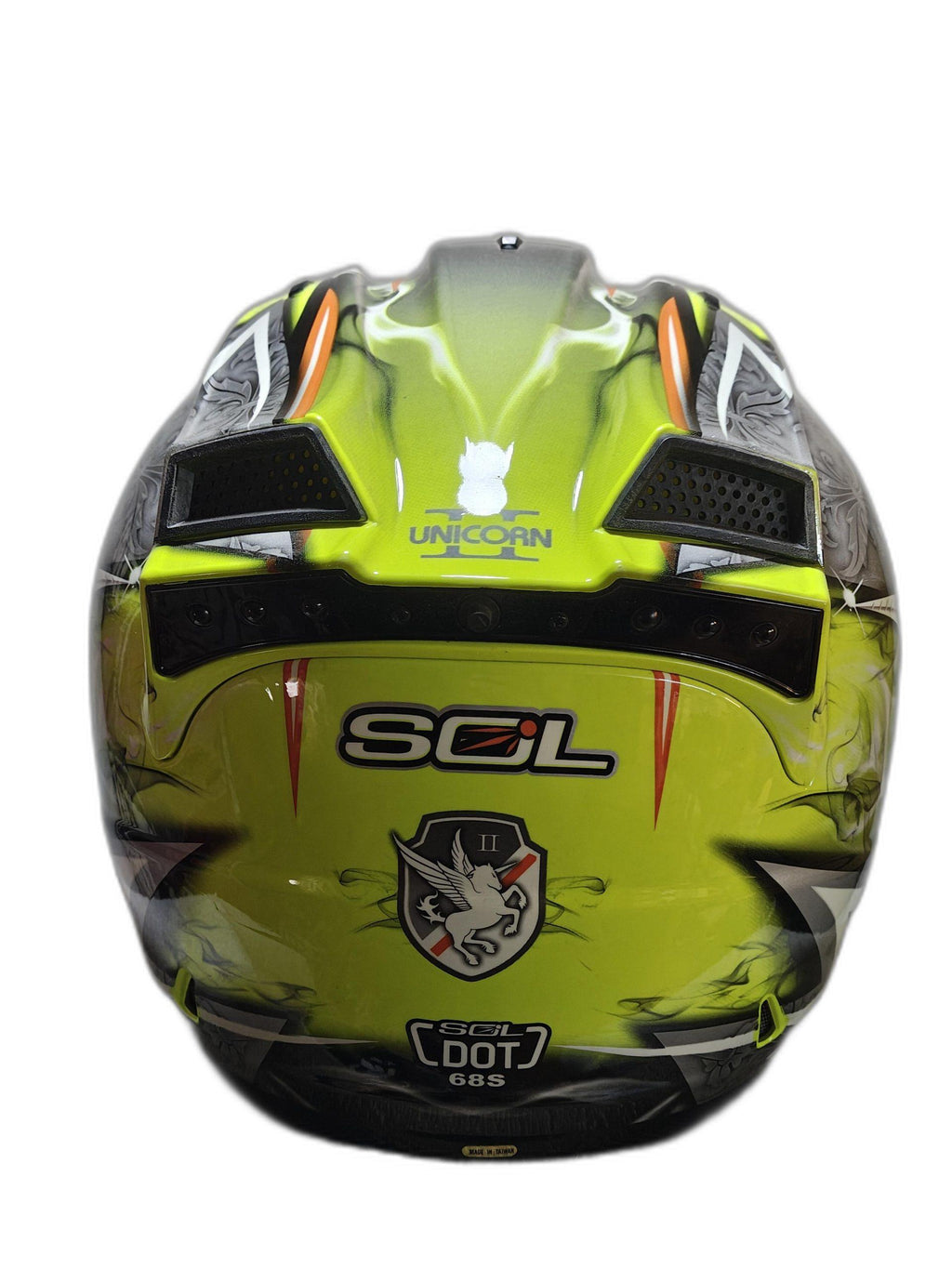 SOL FLUO GREEN HELMET