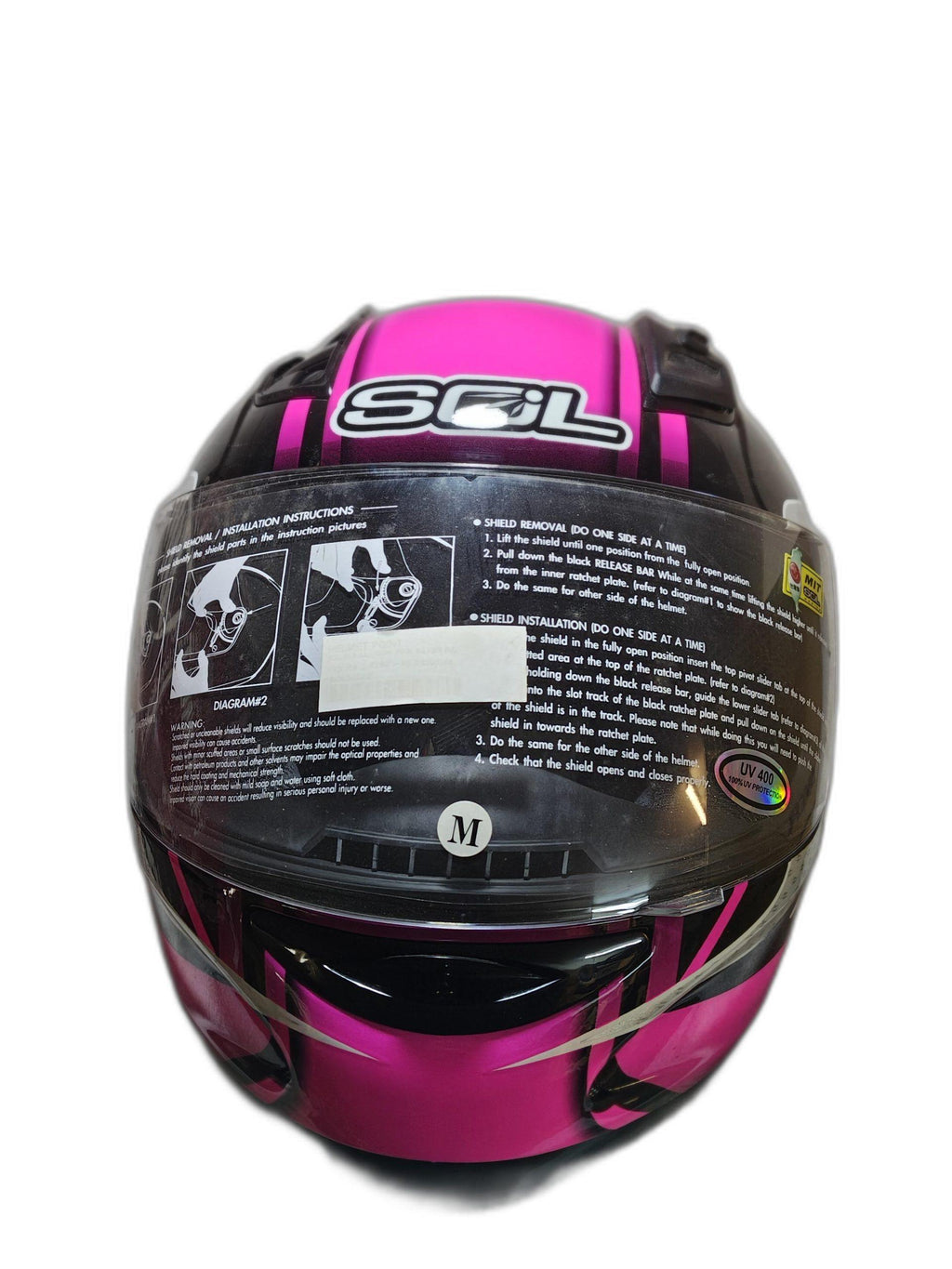 SOL PINK SILVER HELMET