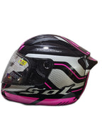 SOL PINK SILVER HELMET