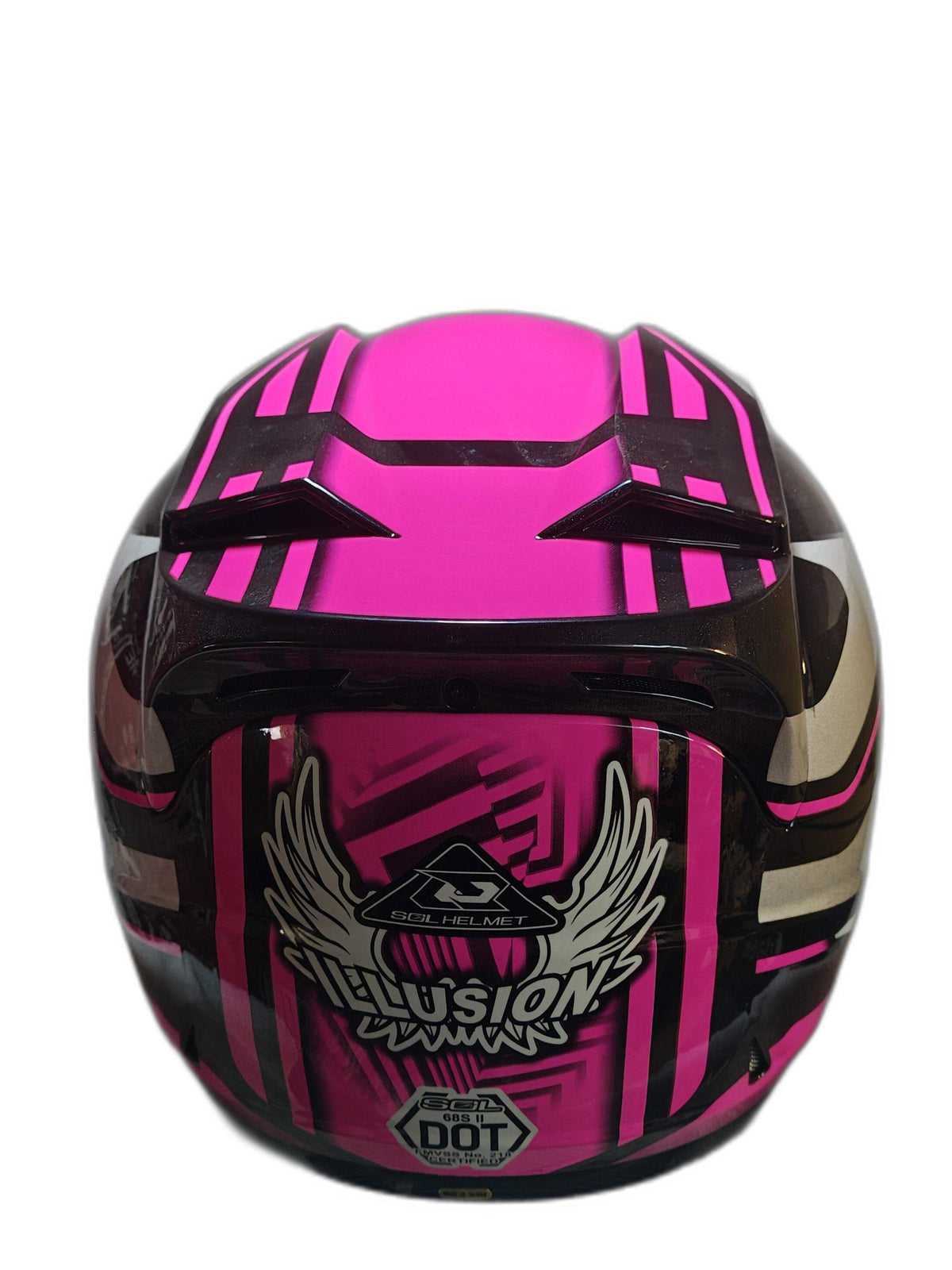 SOL PINK SILVER HELMET