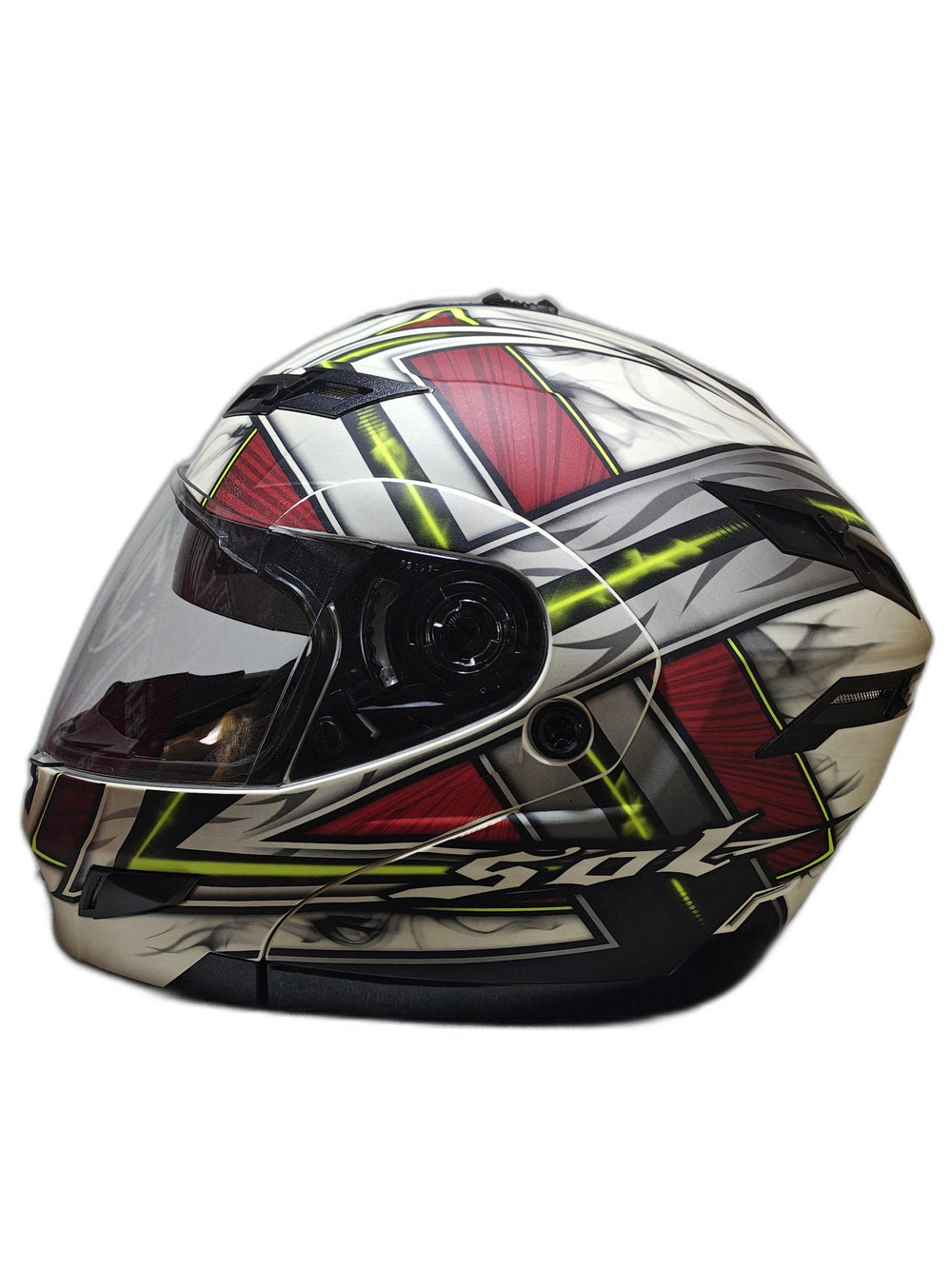SOL BLACK SILVER HELMET