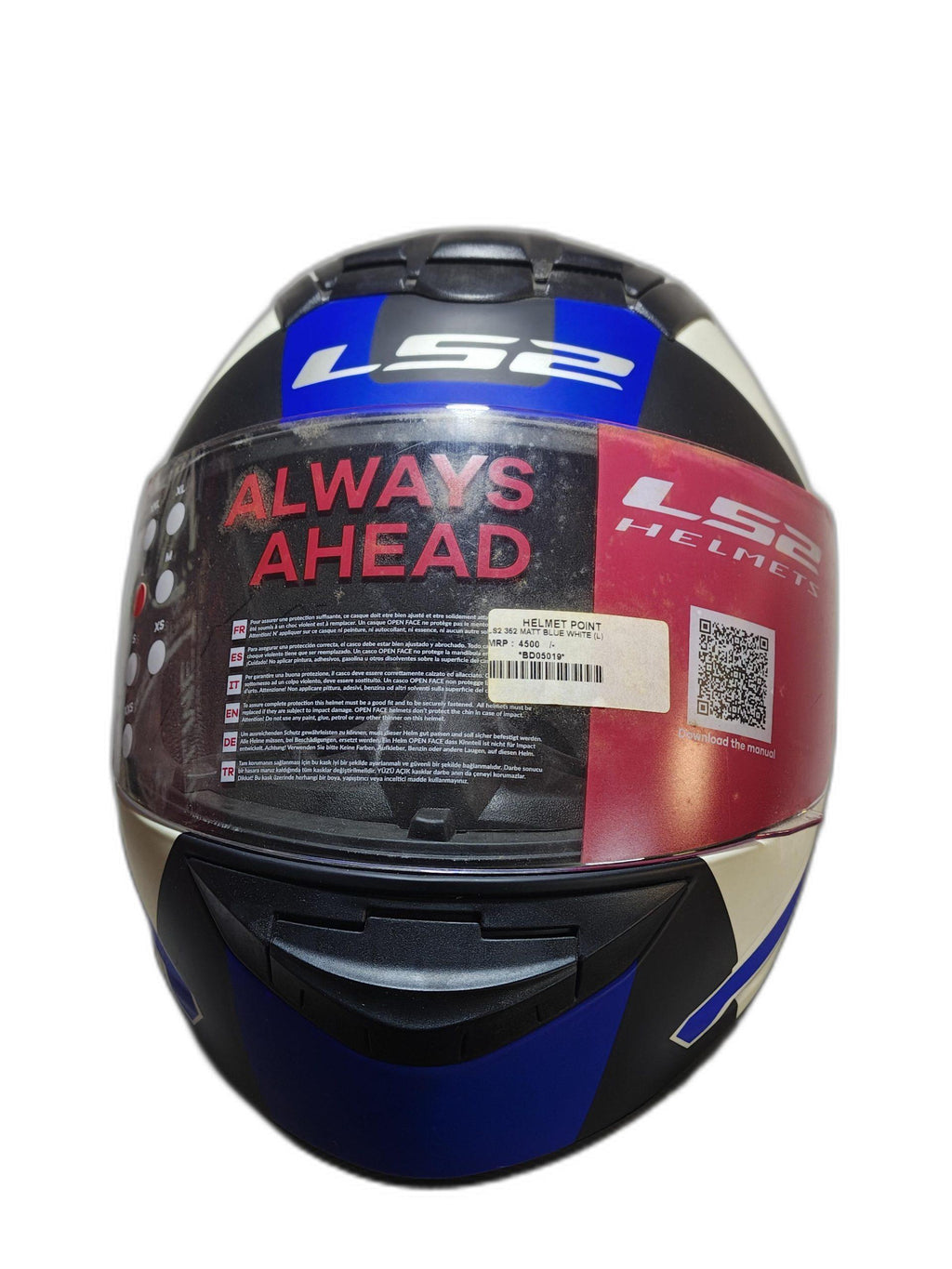 SOL MATT BLK BLUE HELMET