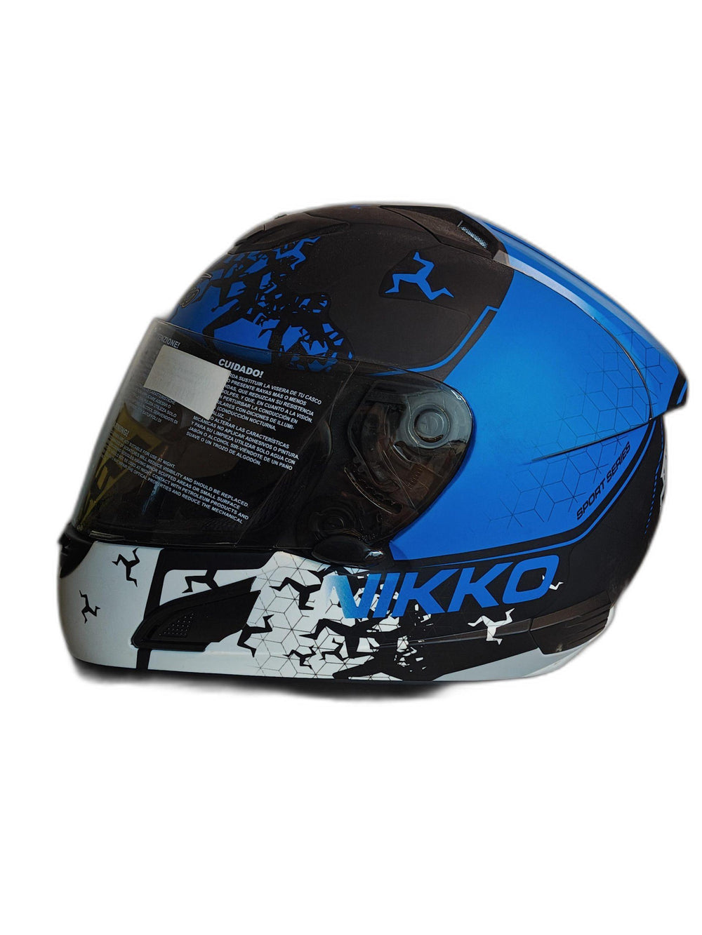 THH BLACK BLUE XTREME GID HELMET