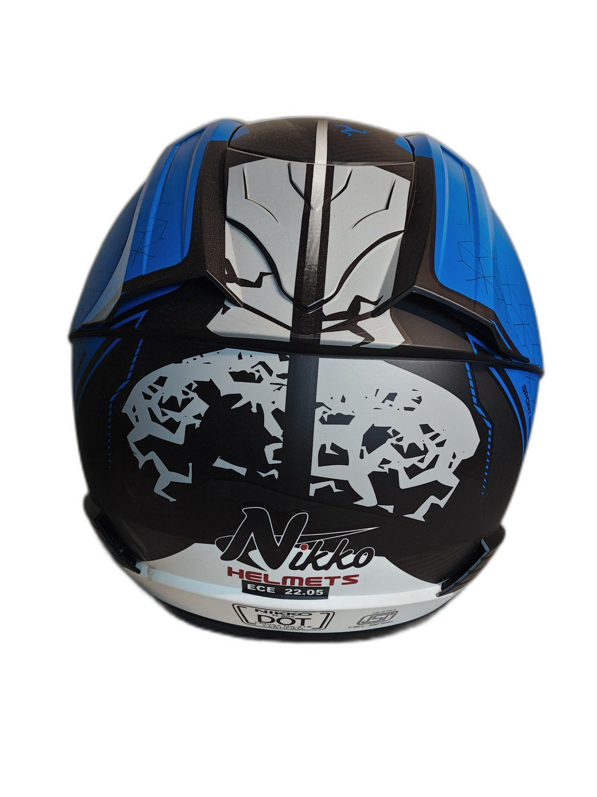 THH BLACK BLUE XTREME GID HELMET