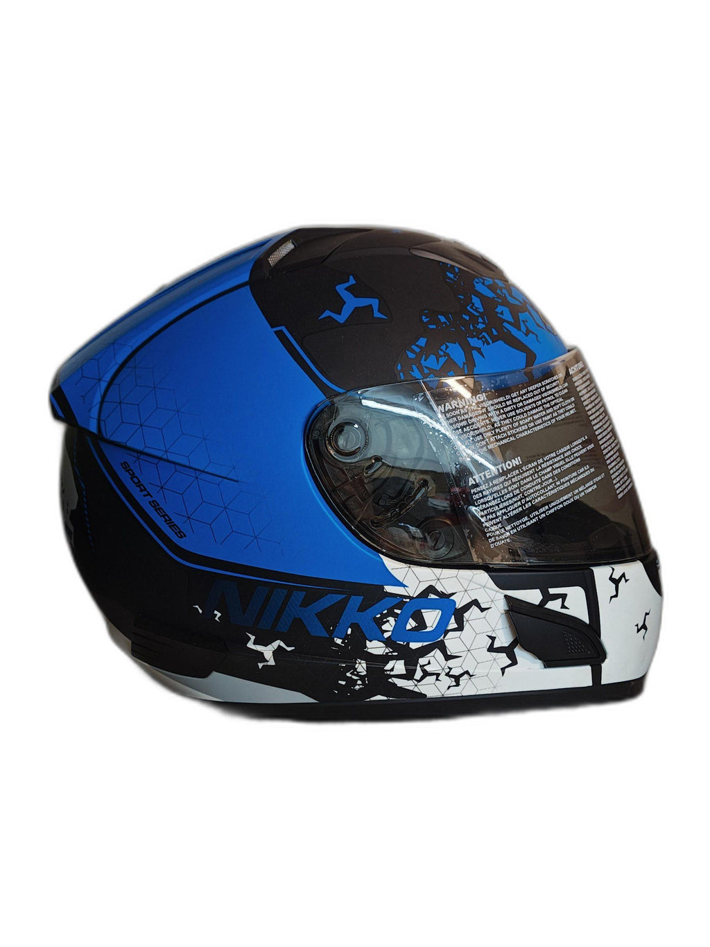 THH BLACK BLUE XTREME GID HELMET