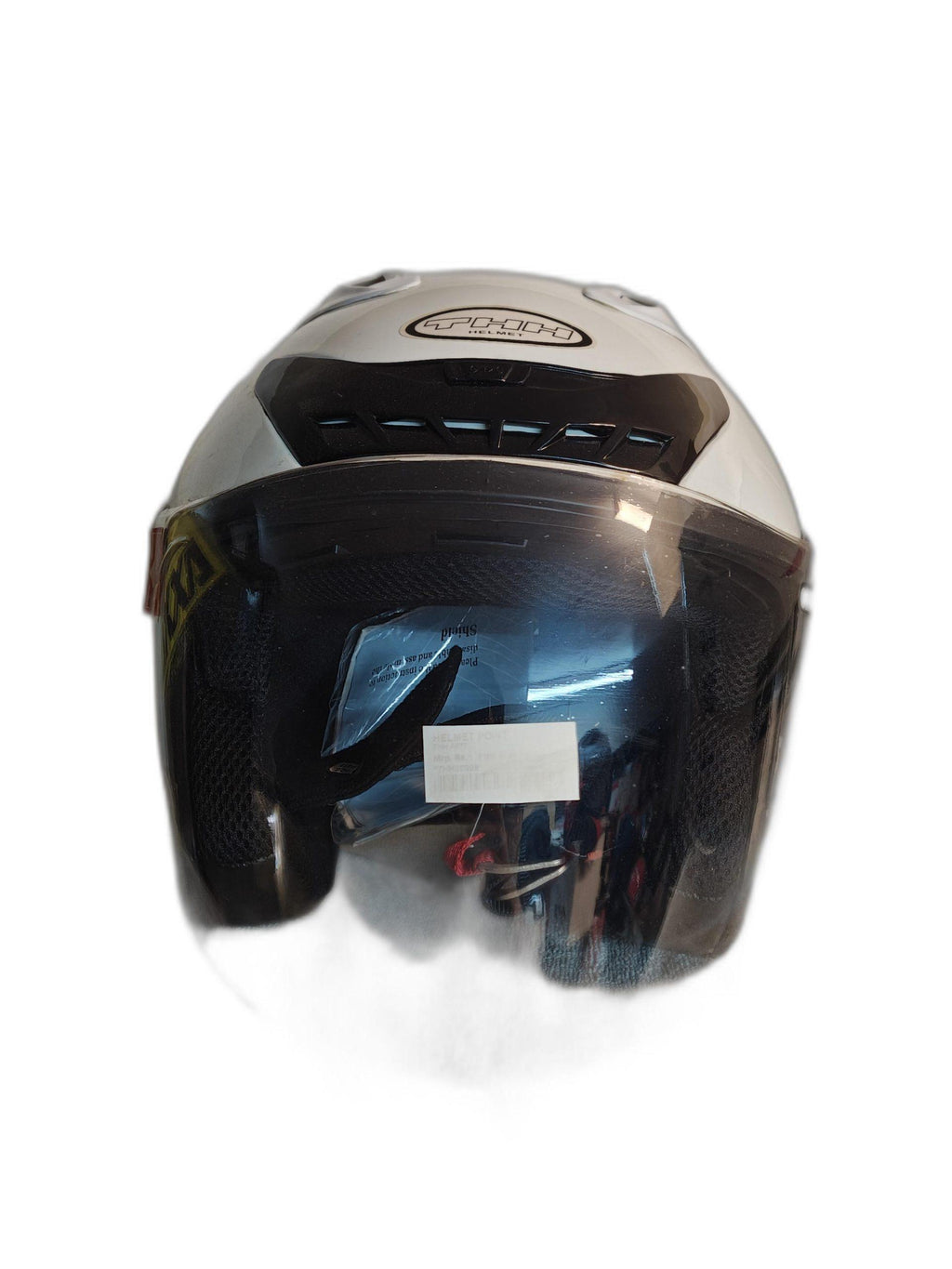 THH OPEN FACE WHITE HELMET
