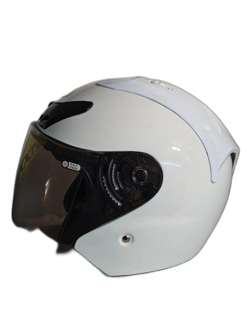 THH OPEN FACE WHITE HELMET