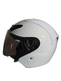 THH OPEN FACE WHITE HELMET