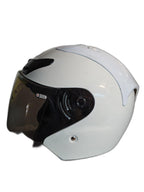 THH OPEN FACE WHITE HELMET
