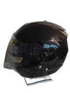 THH OPEN FACE BLACK PLAIN HELMET
