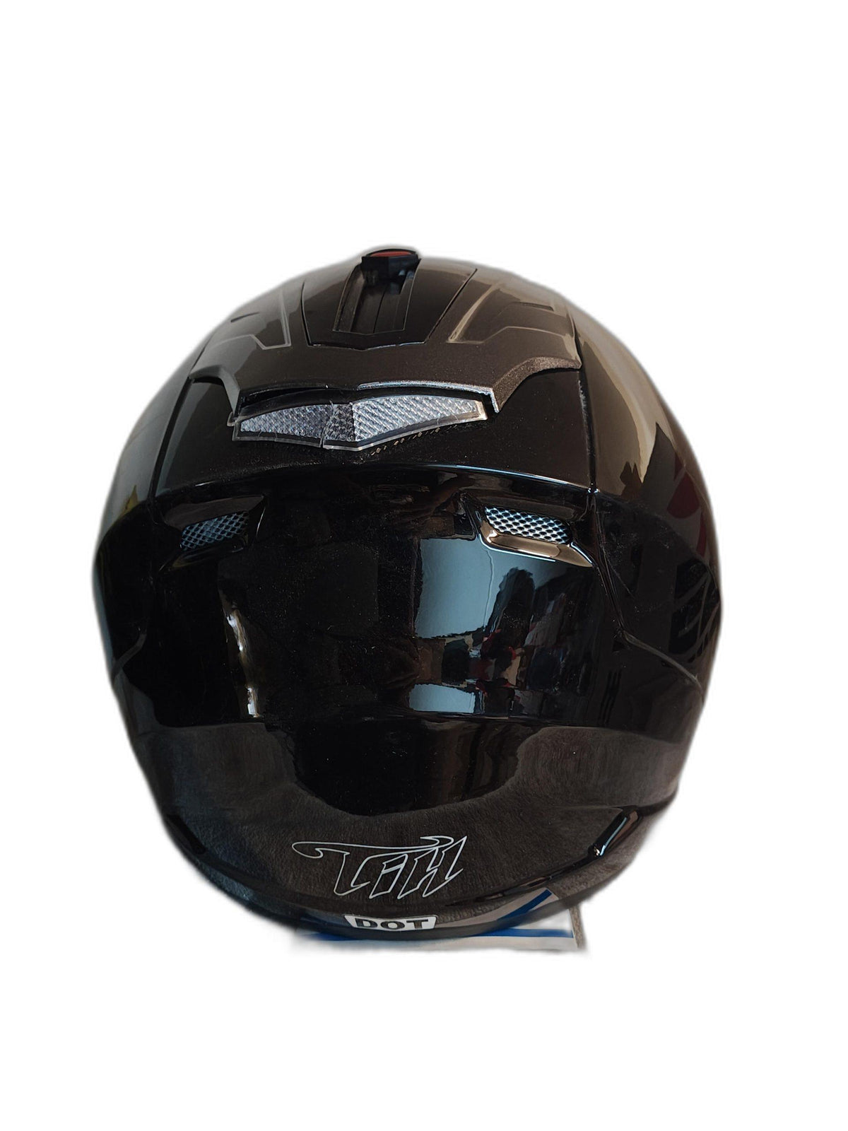 THH OPEN FACE BLACK PLAIN HELMET