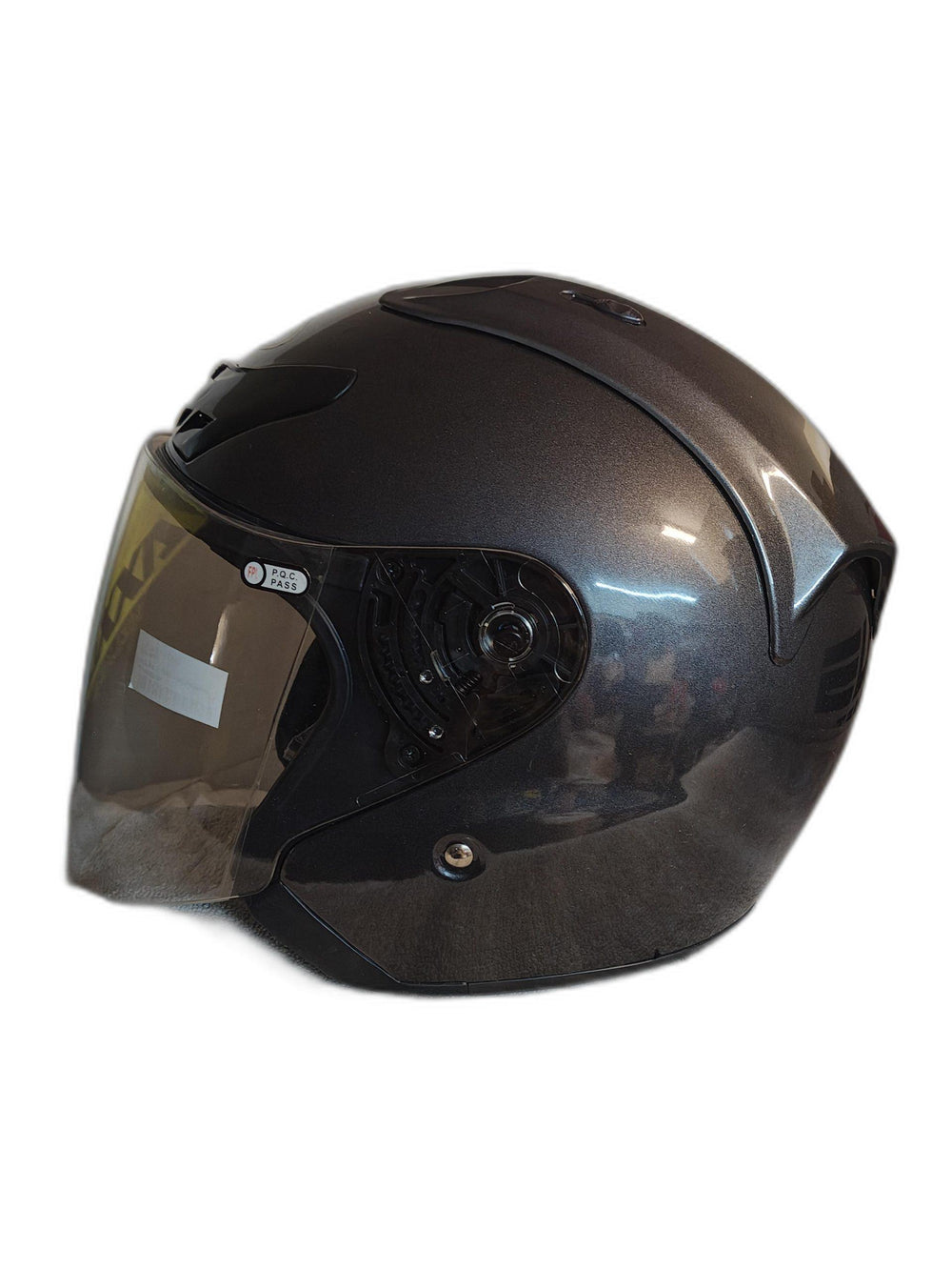 THH OPEN FACE BLACK  HELMET