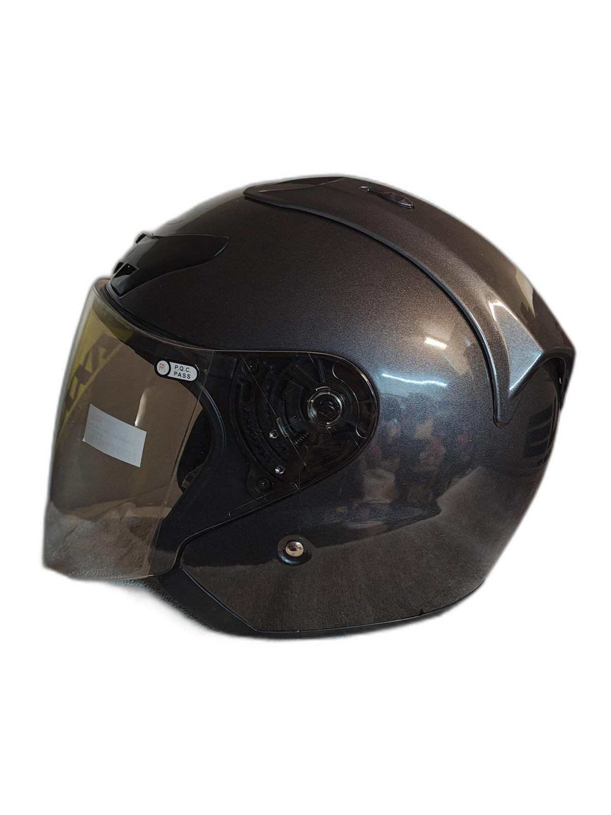 THH OPEN FACE BLACK  HELMET