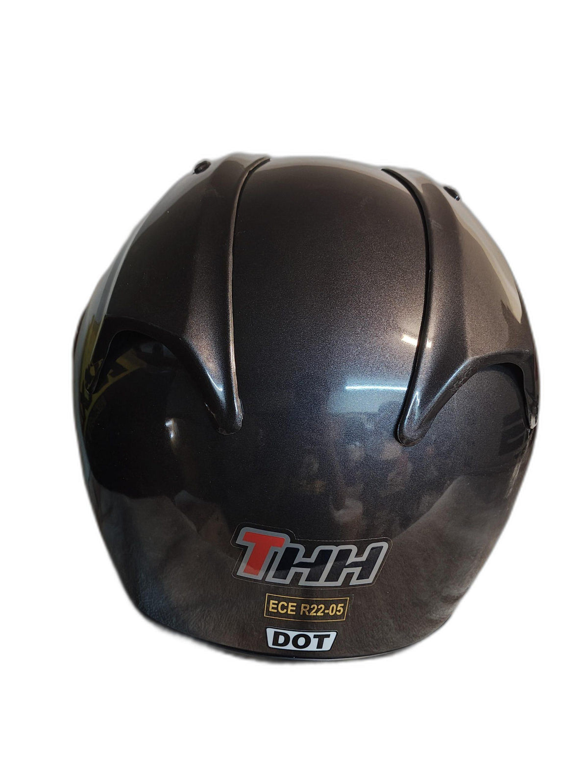 THH OPEN FACE BLACK  HELMET
