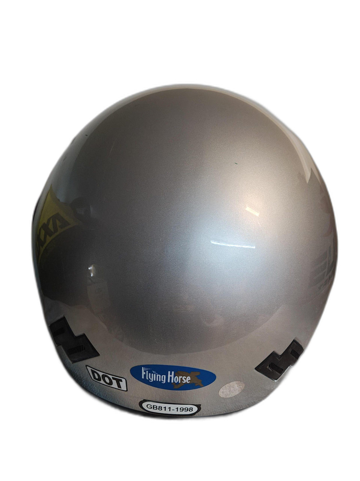 THH OPEN FACE SILVER PLAN HELMET