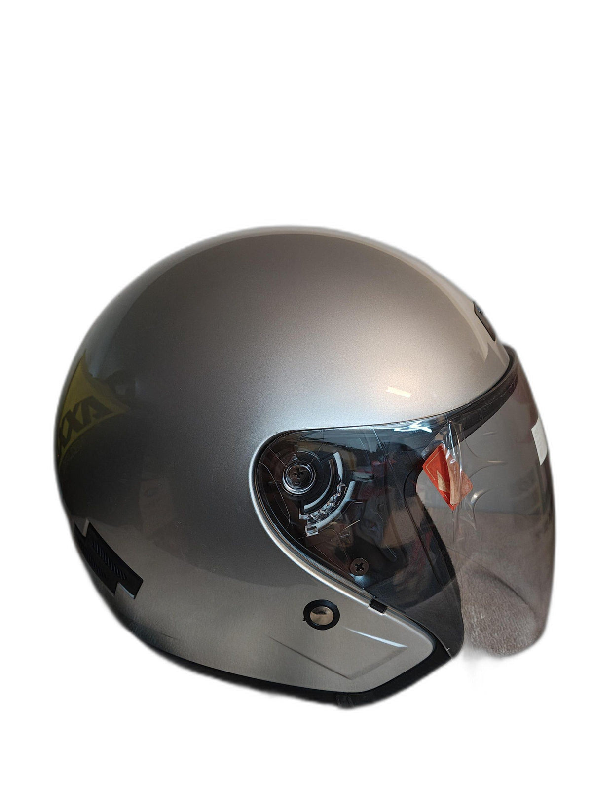 THH OPEN FACE SILVER PLAN HELMET