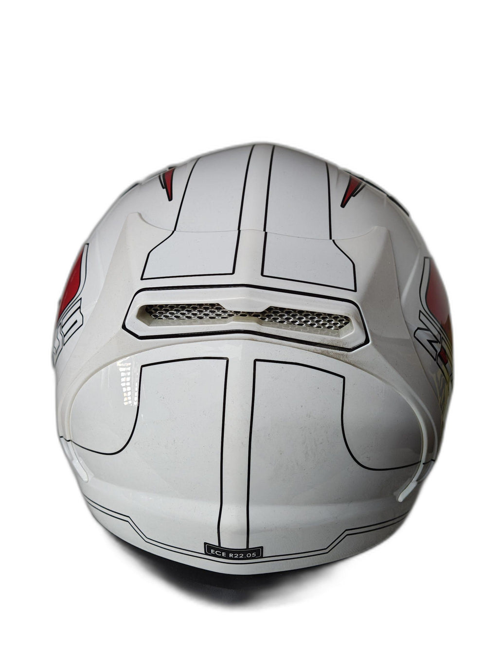 ZEUS RED WHITE HELMET