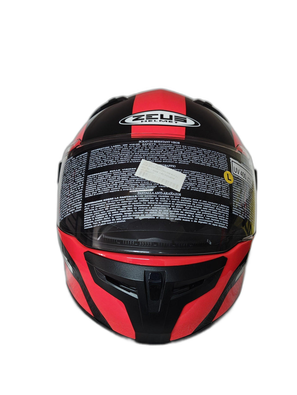 ZEUS NEON ORANGE AND BLACK HELMET