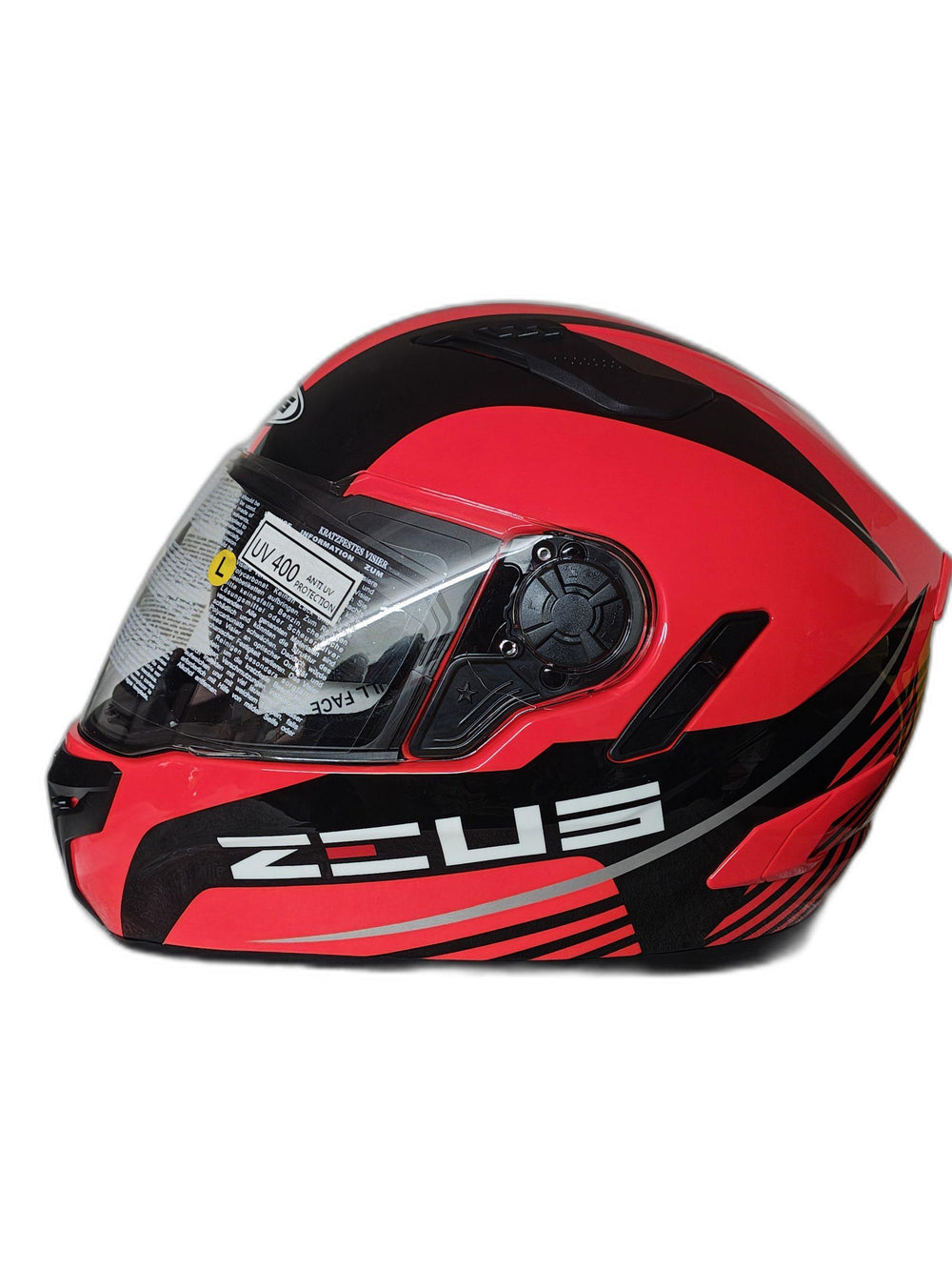 ZEUS NEON ORANGE AND BLACK HELMET