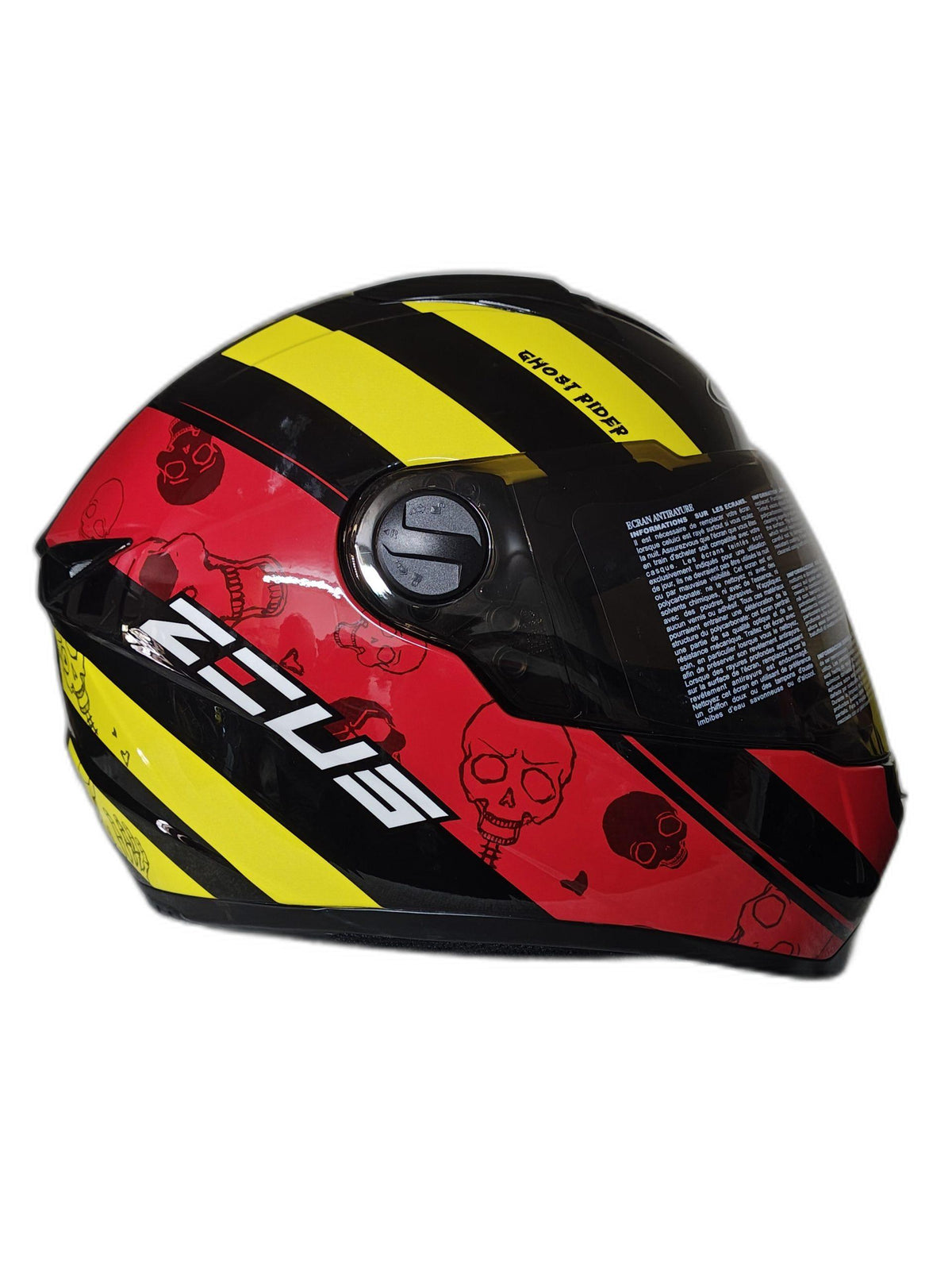 ZEUS YELLOW RED AND BLACK HELMET