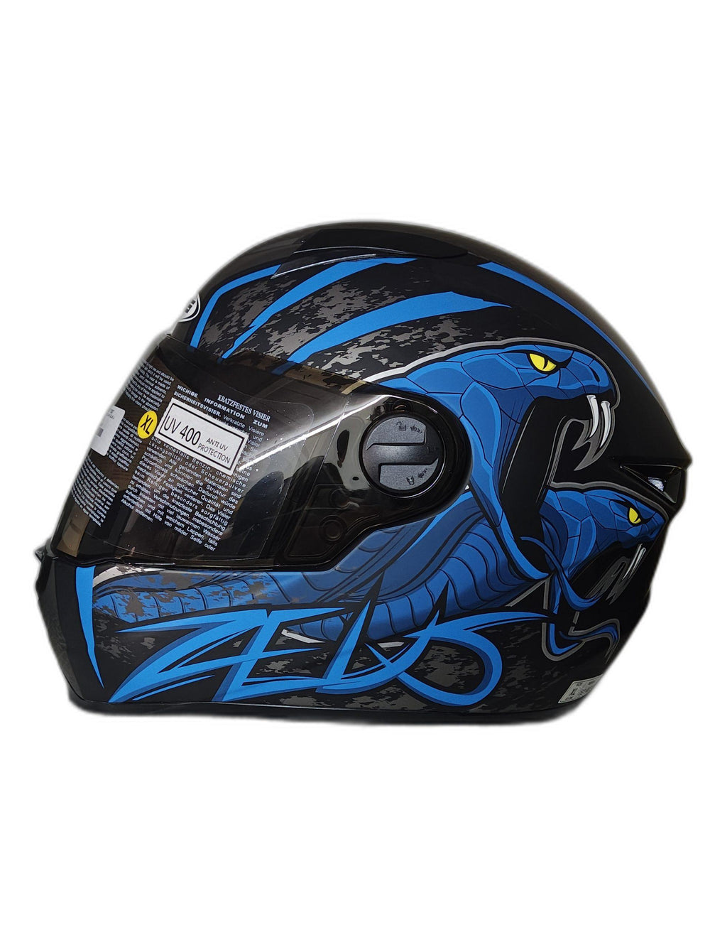 ZEUS BLACK-BLUE HELMET