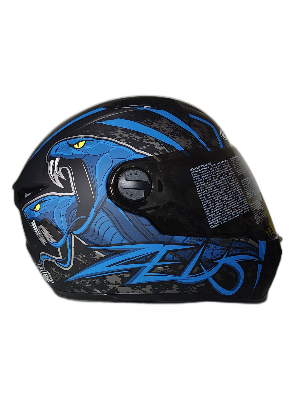 ZEUS BLACK-BLUE HELMET