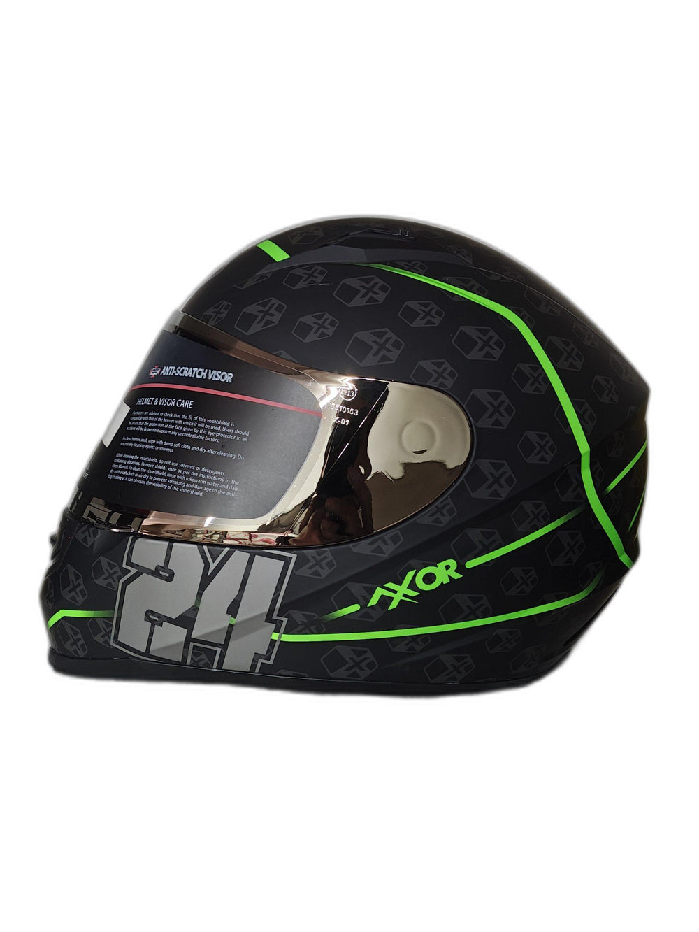 AXOR MATT BLACK NEON-GREEN HELMET