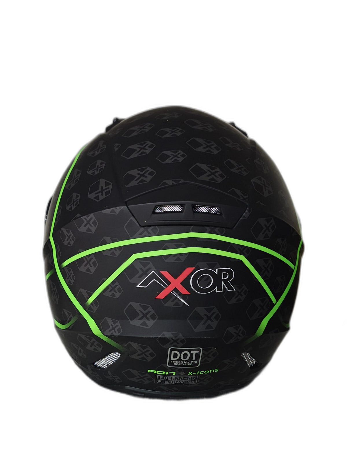 AXOR MATT BLACK NEON-GREEN HELMET