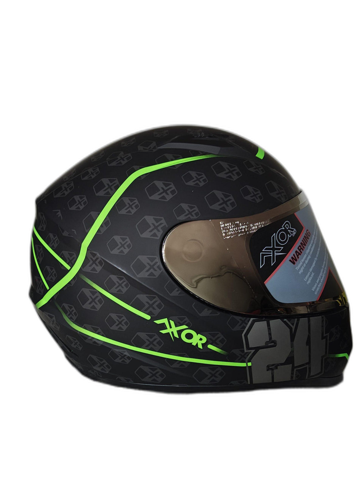 AXOR MATT BLACK NEON-GREEN HELMET