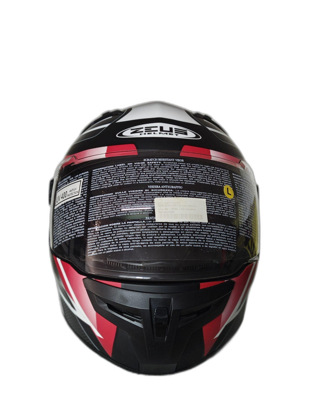 ZEUS BLACK-RED HELMET