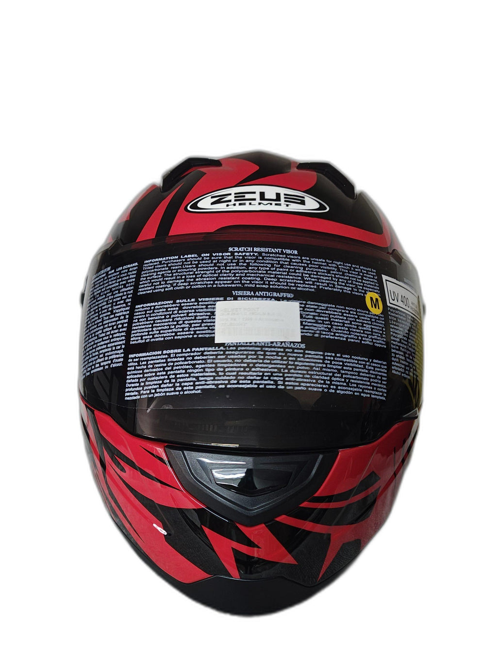 ZEUS ZS BLACK-RED HELMET