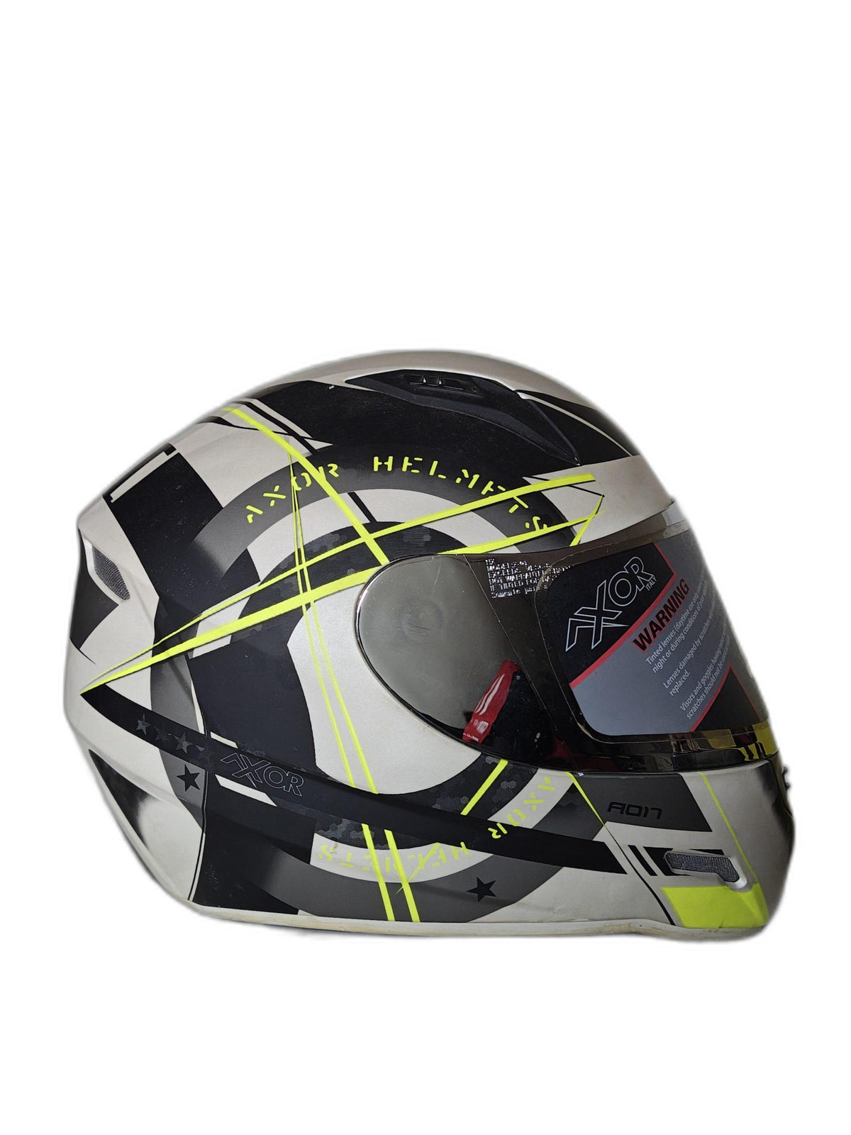 AXOR AOOB MATT WHITE FLUO GREEN WHITE HELMET