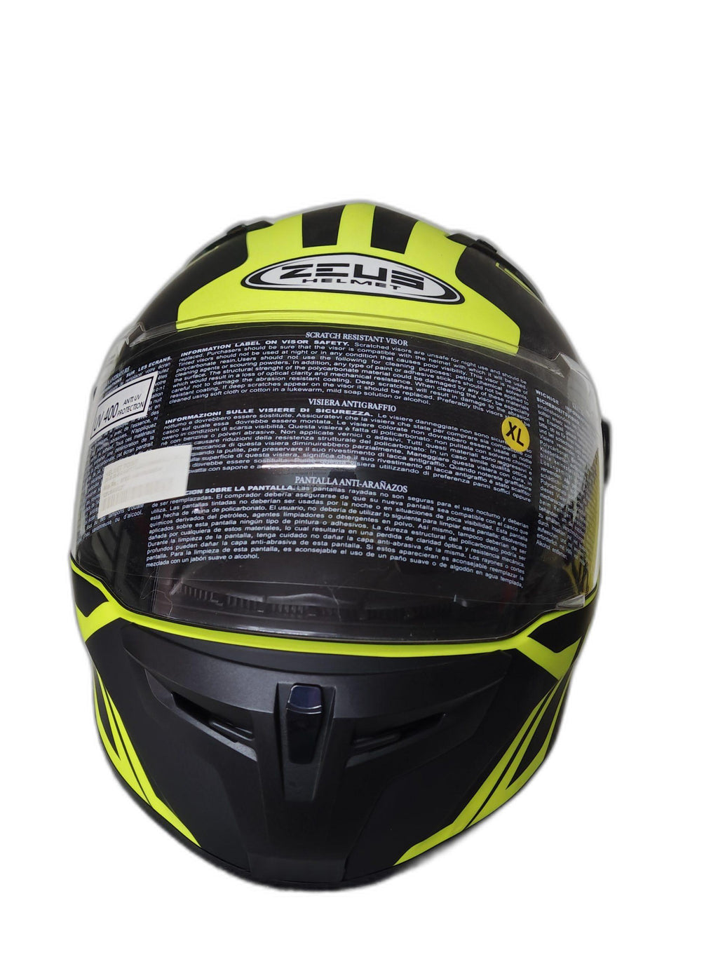 ZEUS MATT FLUO YELLOW HELMET