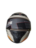 AXOR WHITE-ORANGE-BLACK HELMET