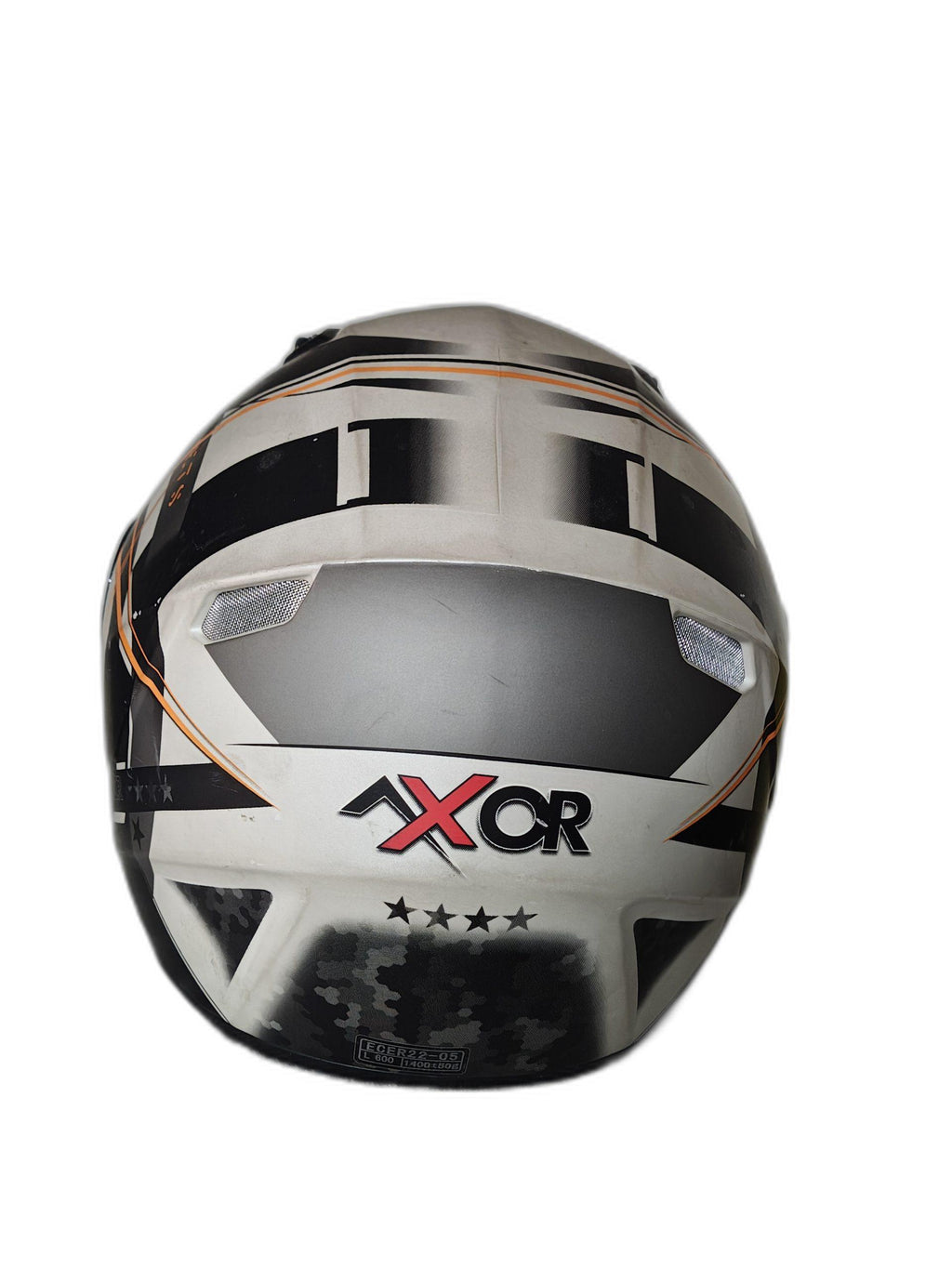 AXOR WHITE-ORANGE-BLACK HELMET