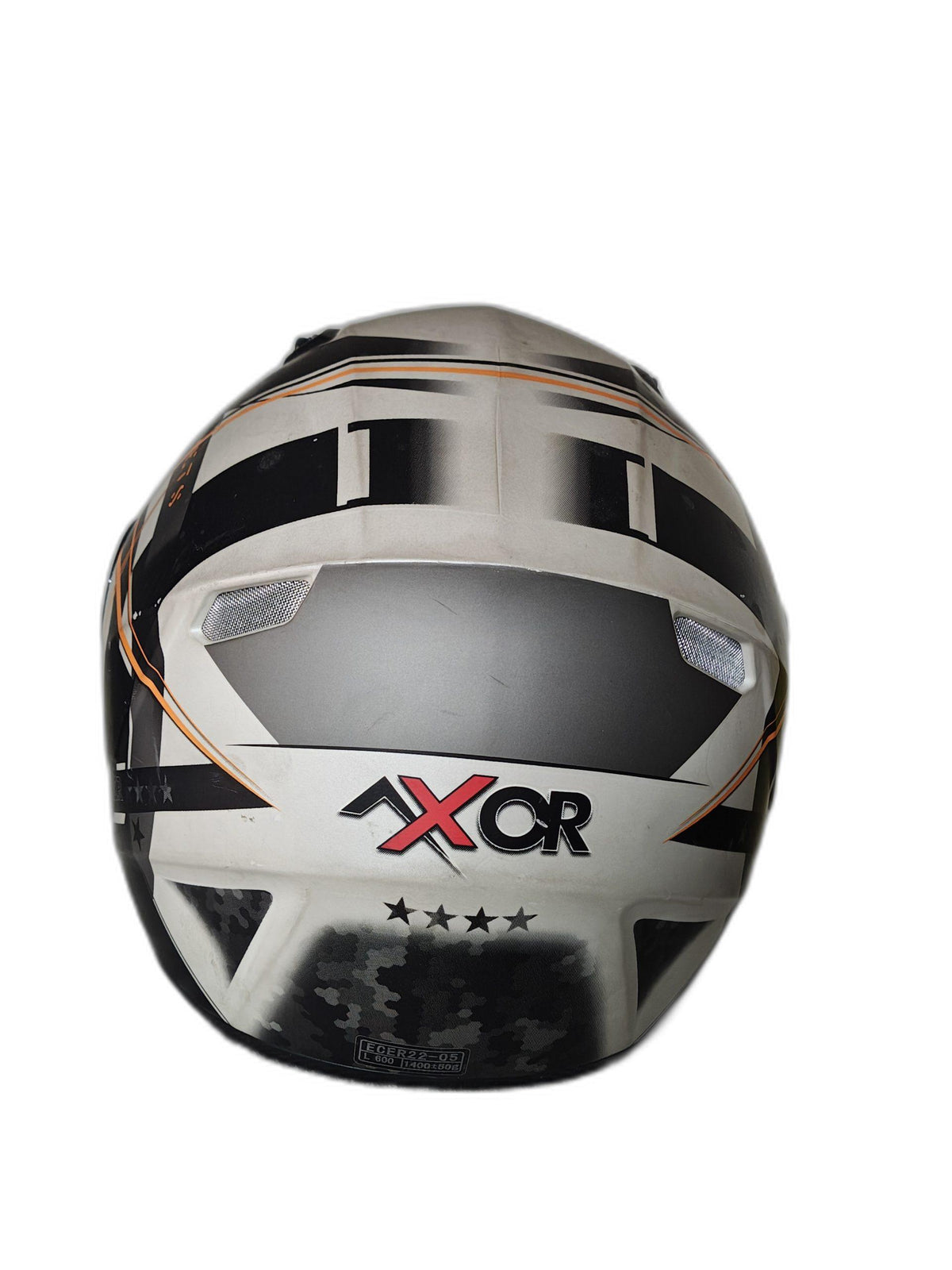 AXOR WHITE-ORANGE-BLACK HELMET