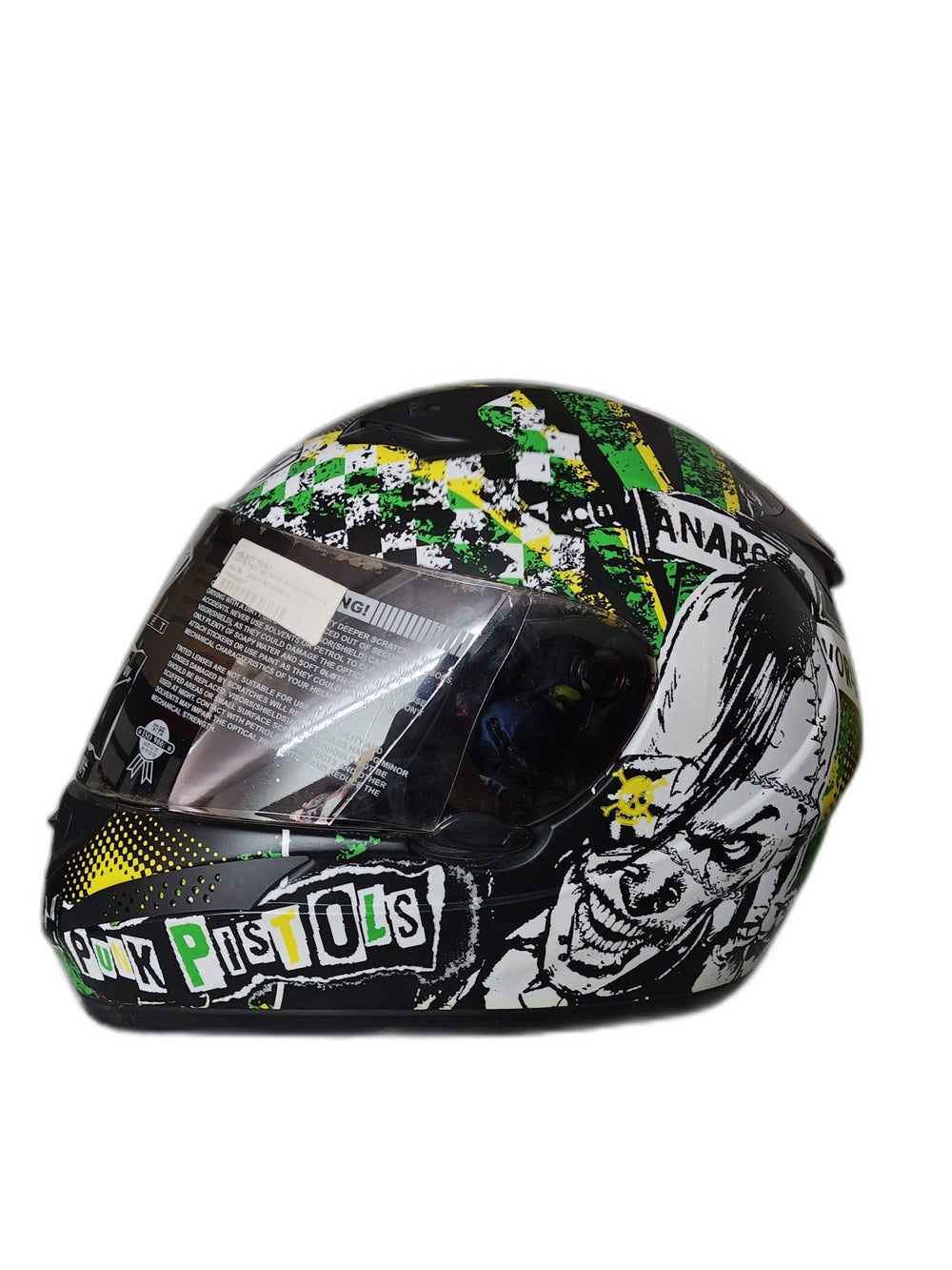 THH PISTOL MAT WHITE YELLOW GREEN HELMET