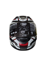 THH WHITE RED NUCLEAR HELMET