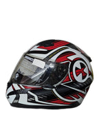 THH WHITE RED NUCLEAR HELMET