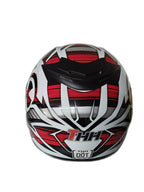 THH WHITE RED NUCLEAR HELMET
