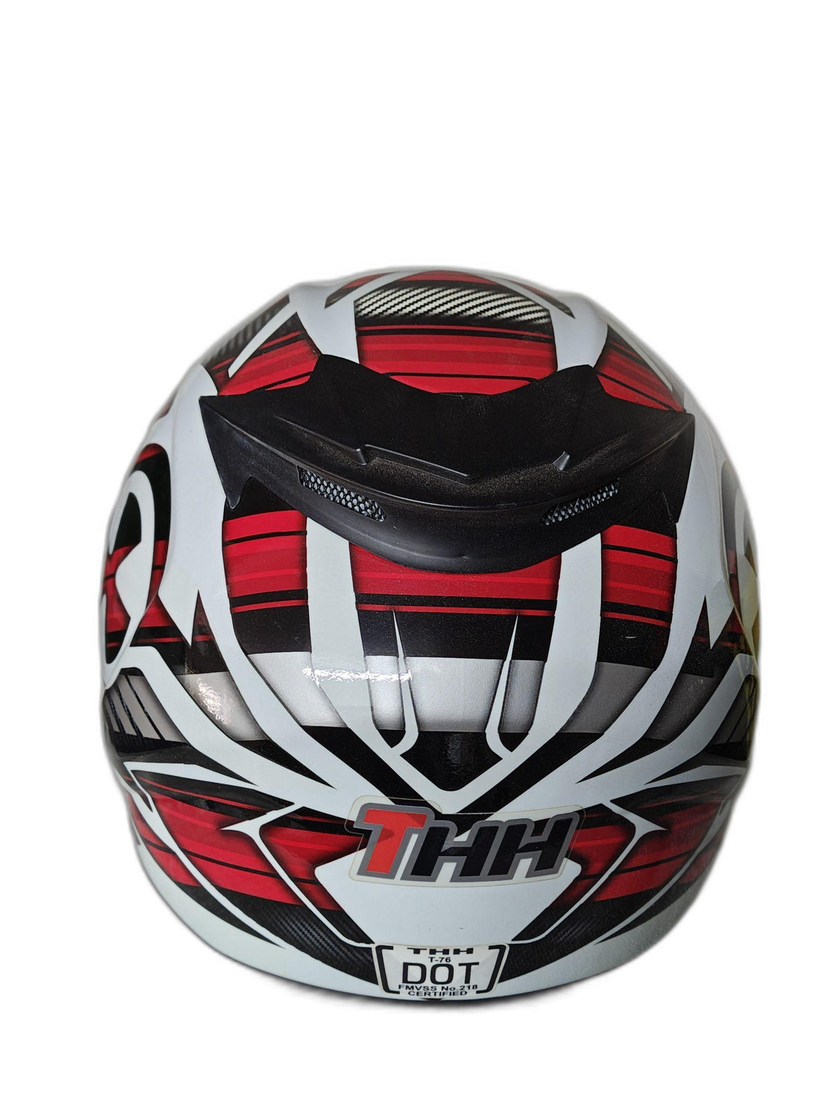 THH WHITE RED NUCLEAR HELMET